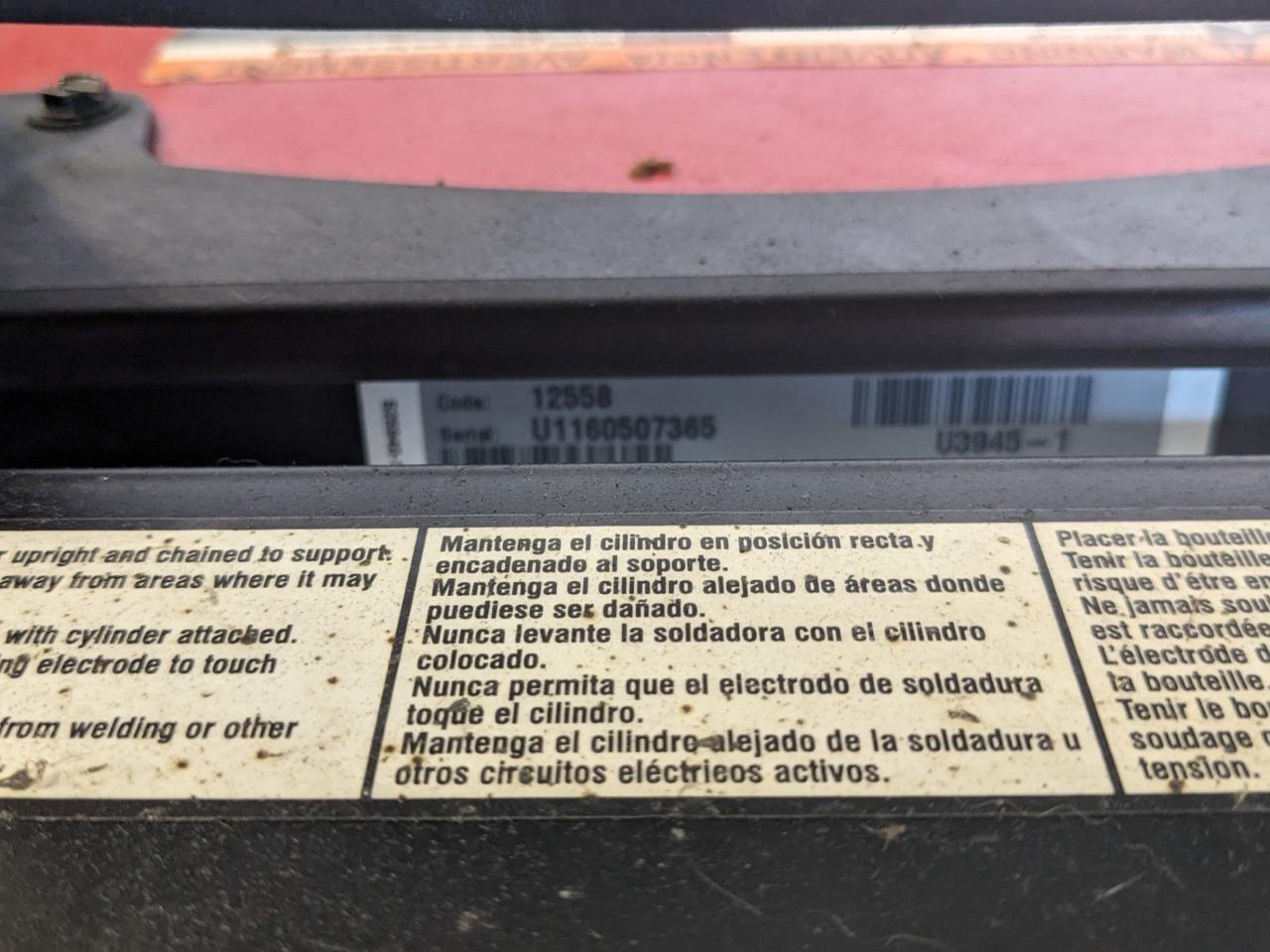 LINCOLN ELECTRIC ASPECT 375 AC/DC READY-PAK WELDING CART K3950-1 BAY3