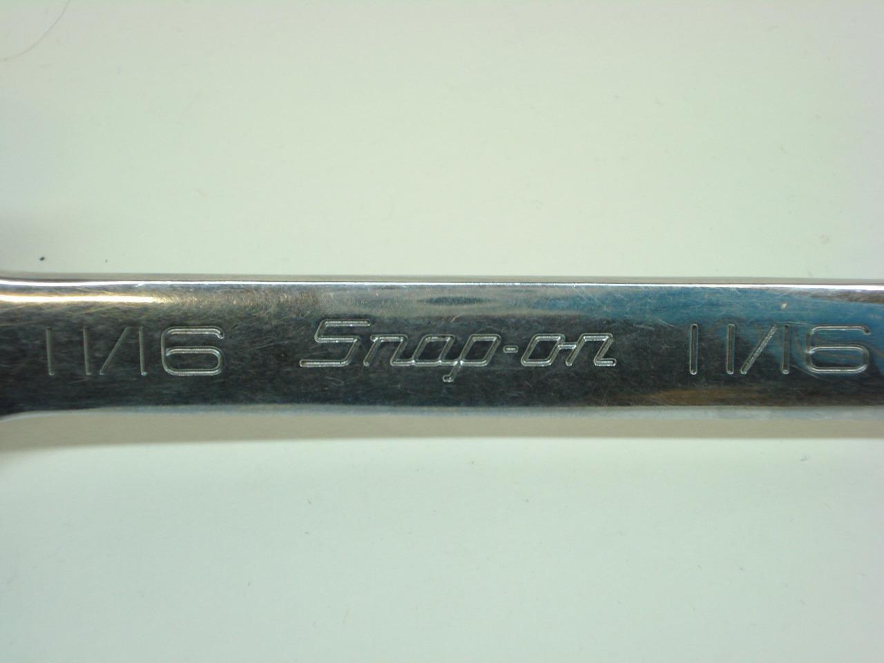 SNAP ON OEX220B 11/16" 12-POINT SHORT COMBINATION WRENCH R22T4