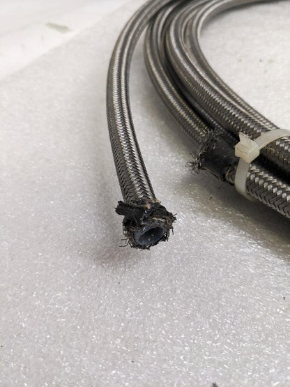 UNBRANDED BRAIDED 30' METALLIC HOSE 3/8" ID 1/2" OD W/ PLASTIC TUBING NEW R3T3