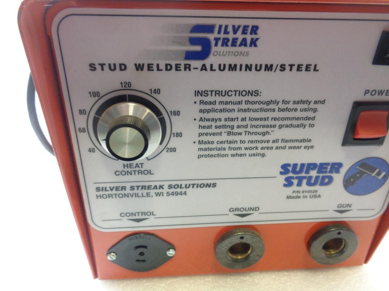 NEW SILVER STREAK SOLUTIONS 910526 SUPER STUD WELDER ALUM/STEEL 110V 20AMP SR