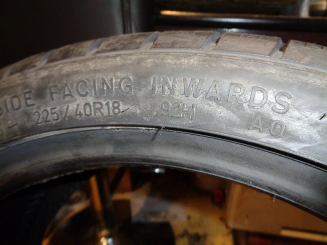 2 GOODYEAR EAGLE SPORT A/S AUDI P 225 40 18 92H SL TIRES  109157382 BQ4