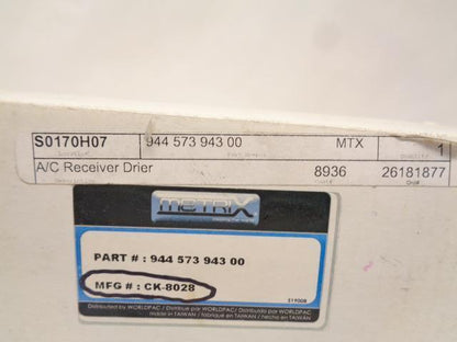 BRAND NEW PORSCHE 924|928|944|968 RECEIVER DRIER 944 573 943 00 R24T1