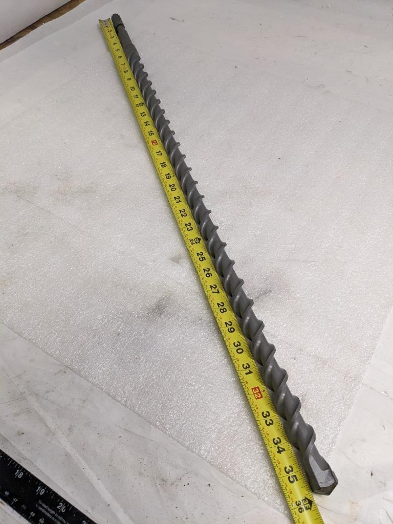 UNBRANDED 1" X 36" SDS-MAX ROTARY HAMMER BIT CARBIDE TIP W/ DAMAGED CASE NEW D0