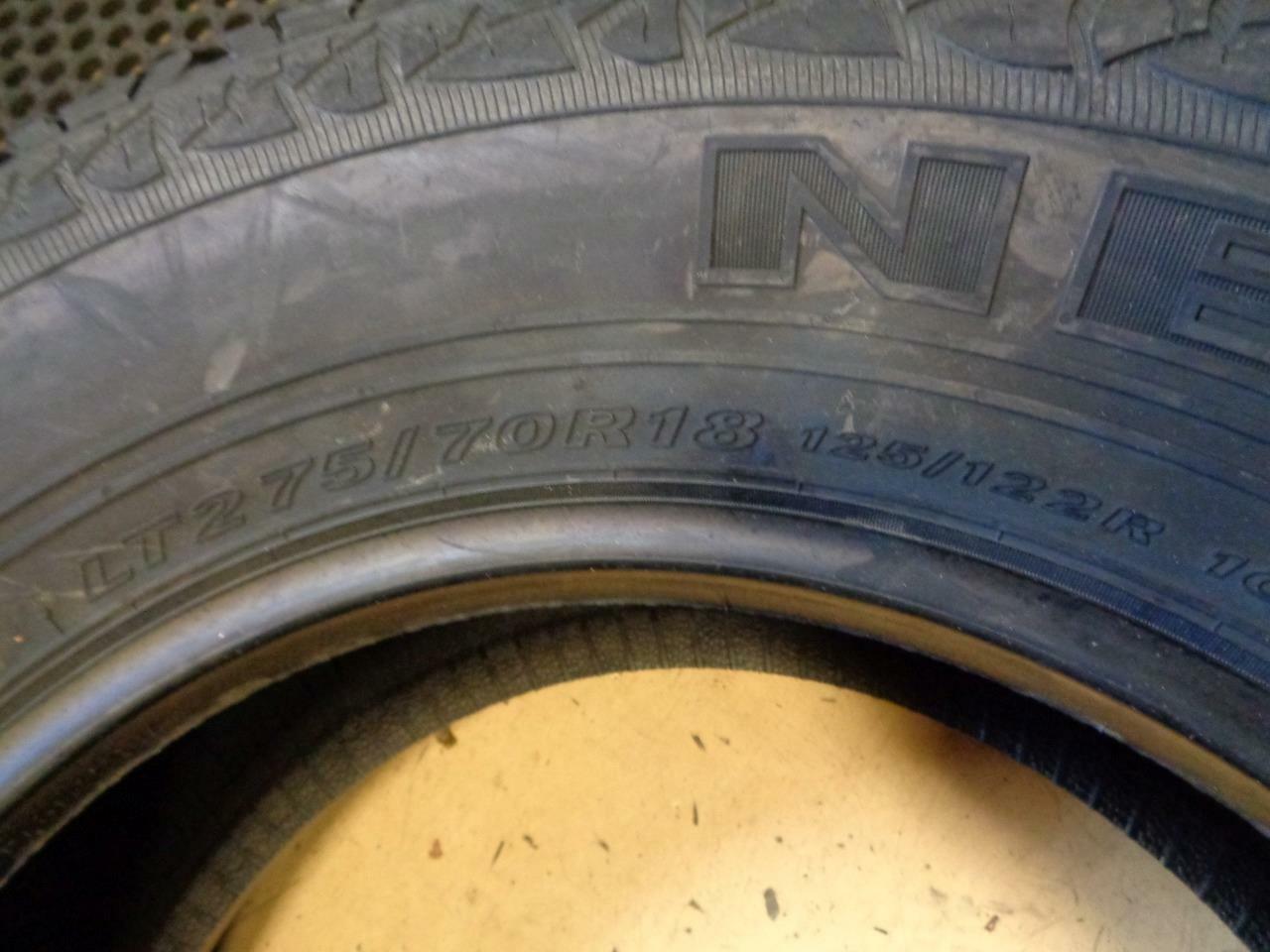 1 NEW NEXEN ROADIAN AT PRO 275 70 18 125/122R LRE TIRE WO LABEL 14760NXK Q9