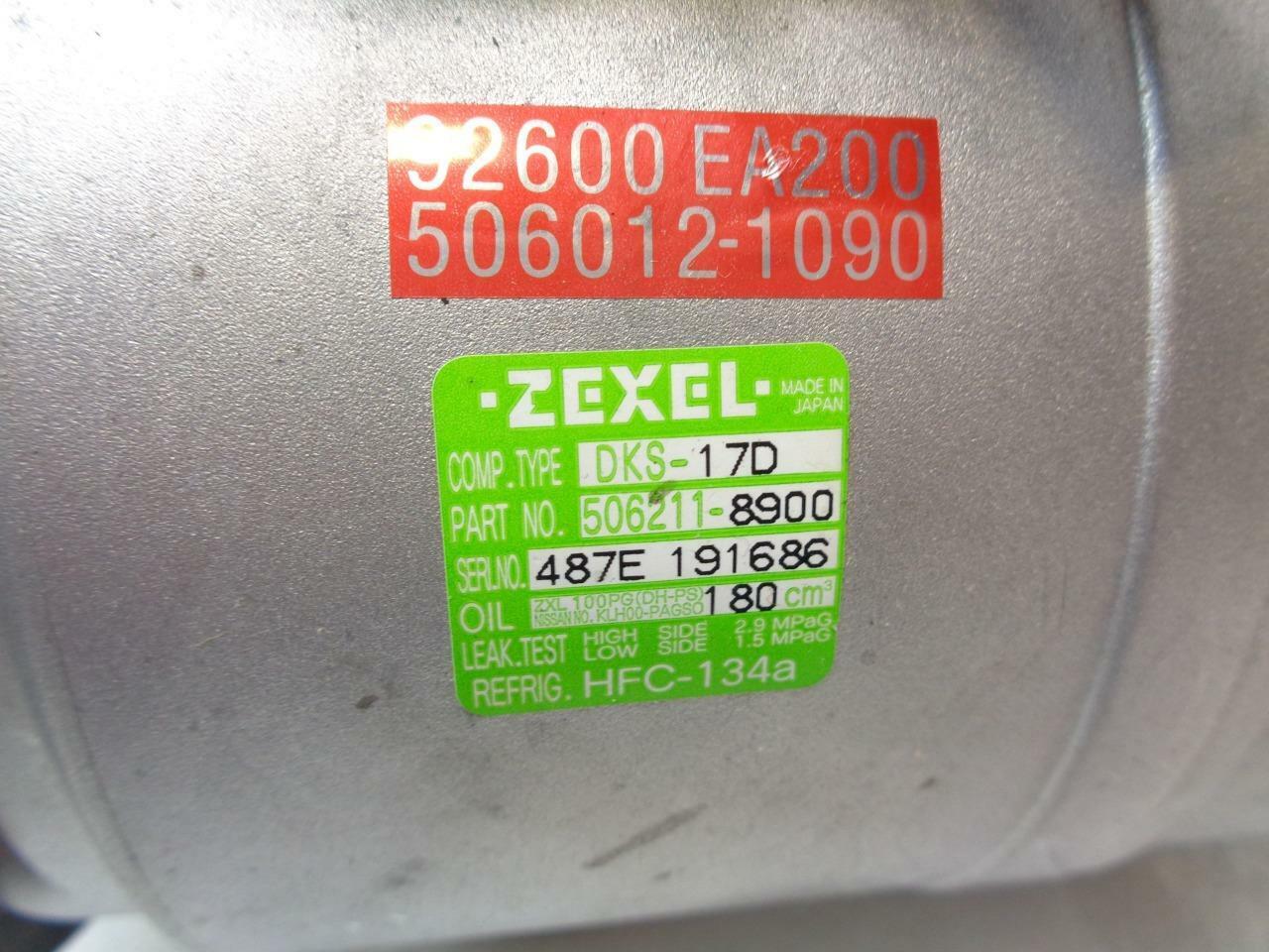 NEW ZEXEL 506211-8900 AC COMPRESSOR FITS 2005-13 NISSAN (SEE DESCRIPTION) R3