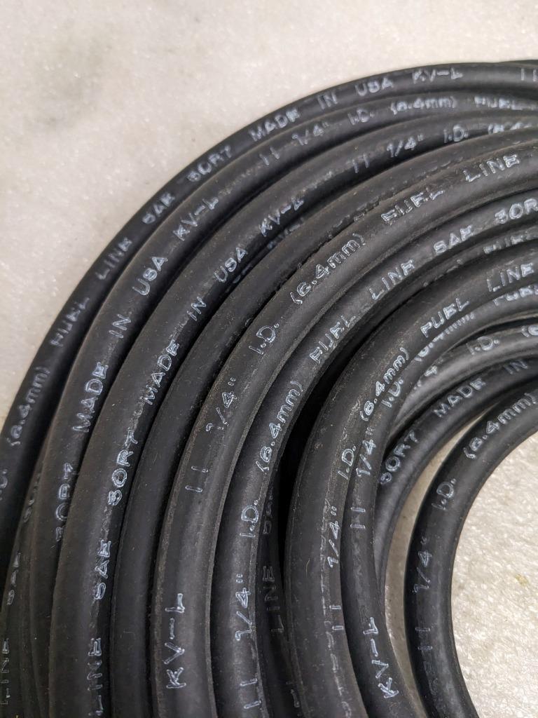 DAYCO 80058 FUEL HOSE 50' OAL 1/4" ID 1/2" OD BLACK NITRILE NEW R15