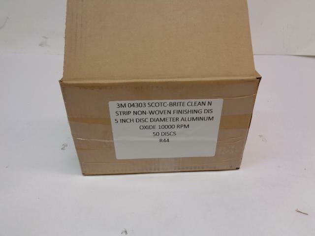 NEW 49 PACK OF 3M SCOTCH-BRITE NON-WOVEN FINISHING DISCS 5 IN.10000 RPM R7TB
