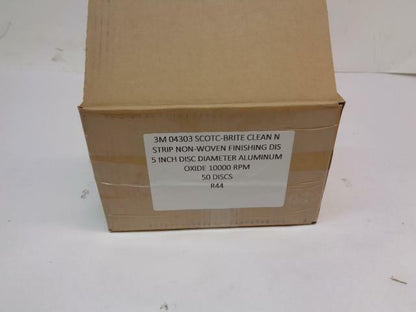 NEW 49 PACK OF 3M SCOTCH-BRITE NON-WOVEN FINISHING DISCS 5 IN.10000 RPM R7TB