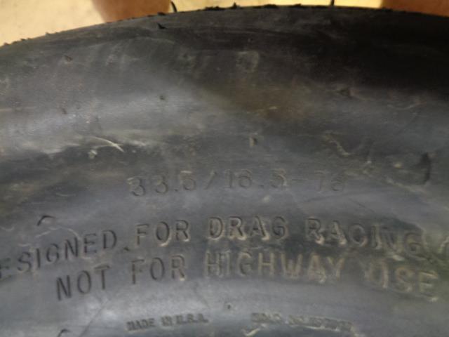 2 NEW OLD STOCK MICKEY THOMPSON ET DRAG WL 33.5 16.5 16 TIRES 90000001574-107NOS