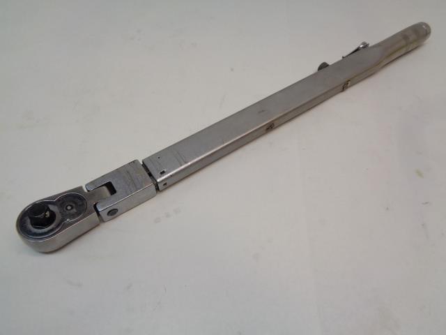 USED FLEX-HEAD 1/2" DRIVE 40-250ftlb CLICK TYPE TORQUE WRENCH R22