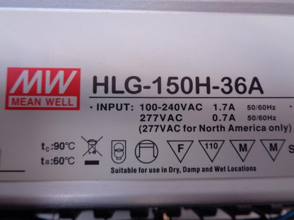 NEW LUMENS IP65 LED FLOOD LIGHT W/MEAN WELL LED DRIVER MIX MODE HLG-150H-36A SR