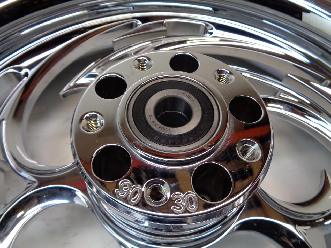 RC COMPONENTS CHROME SAVAGE 16" FRONT WHEEL w/ METZELER ME88 ULTRA MT90B16 72H