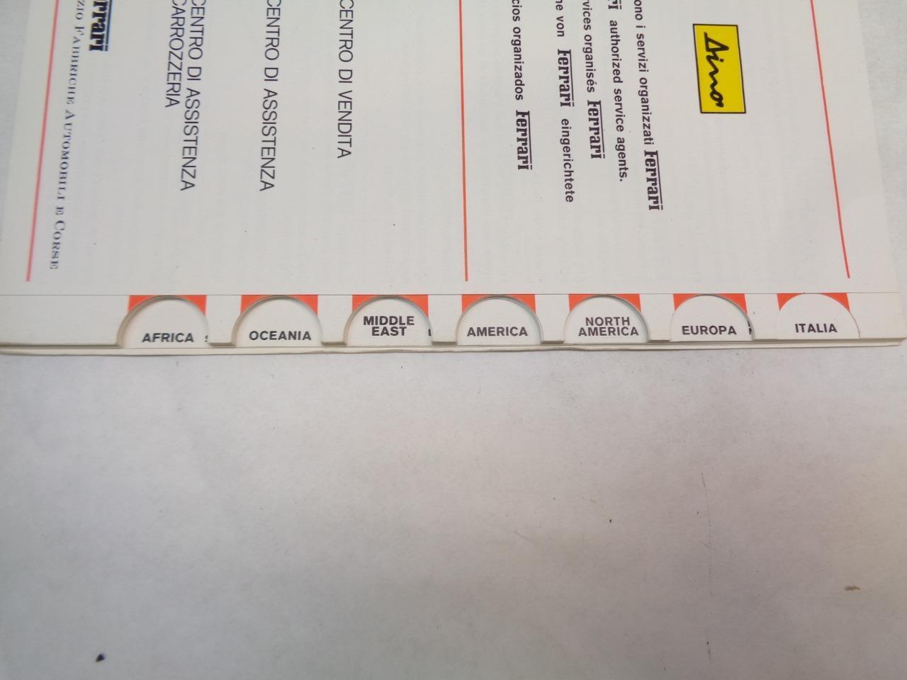 USED GENUINE Ferrari 1978 308 GTB/GTS Owners Manual Set R31 T1