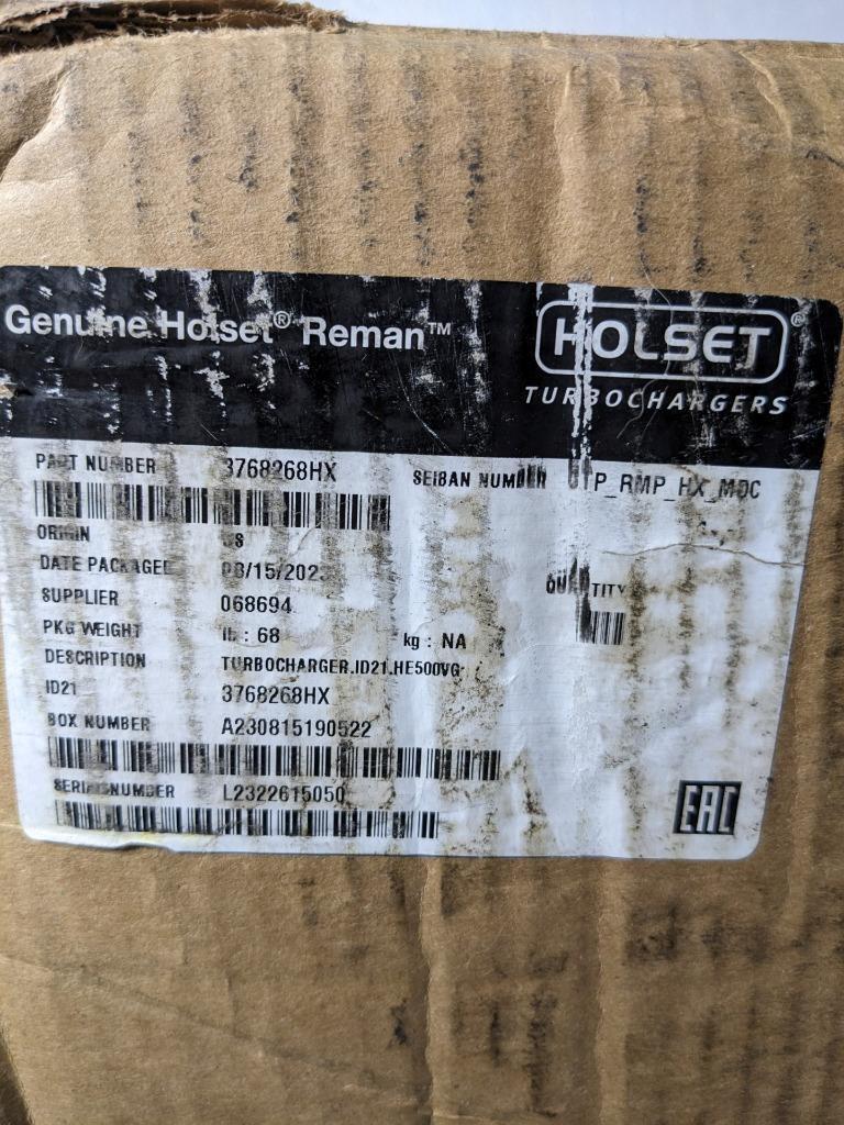 GENUINE OEM CUMMINS HOLSET HE500VG TURBOCHARGER 3768268HX REMAN B2