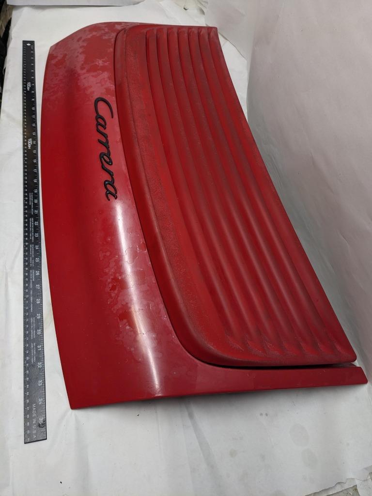 PORSCHE REAR TRUNK LID RED W/ GRILLE & LOWER BRACKET FOR 94 996 CARRERA USED R22