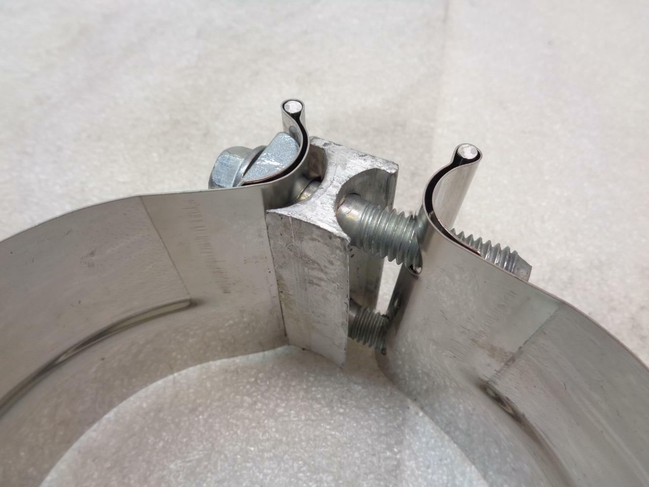 2 PACK NELSON INDUSTRIES TORCTITE 5'' EXHAUST CLAMPS WITH HARDWARE 90368A-10 R10