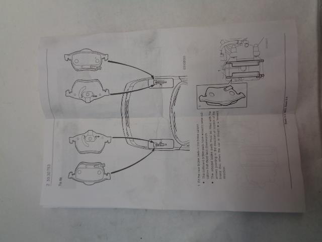 NEW SAAB 93192749 FRONT BRAKE PADS 9-5 99-05', 9-3 99-02' R5TA