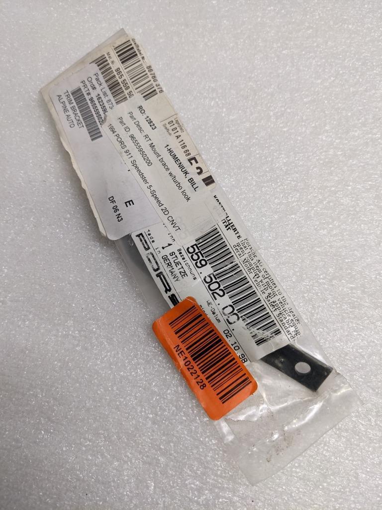 PORSCHE 96555950200 MOUNT BRACE FOR 89-94 PORSCHE 911 NEW PGB2TB