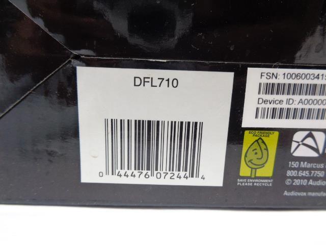 NEW AUDIOVOX 7 IN. WIDESCREEN PORTABLE DVD PLAYER BLACK DFL710 R17