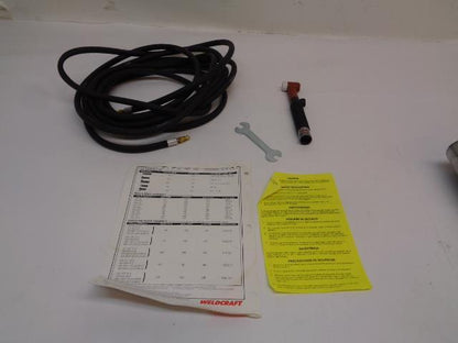 WELDCRAFT REDHEAD FLEX VALVE TIG TORCH 150A AIR-COOLED WP-R17FV-25-R R30
