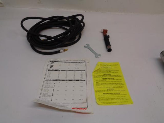 WELDCRAFT REDHEAD FLEX VALVE TIG TORCH 150A AIR-COOLED WP-R17FV-25-R R30