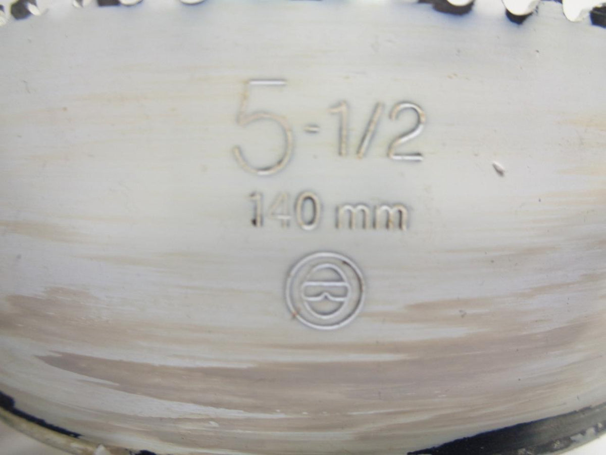 USED HOLE SAW DRILL BIT 5-1/2" (140mm) DIAMETER R22T8