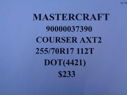 MASTERCRAFT COURSER AXT2 OWL P 255 70 17 112T SL ALL TERRAIN TIRE 90000037390