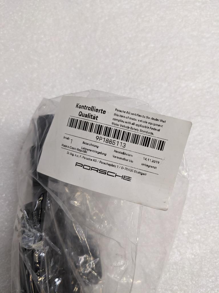 PORSCHE 9P1885113 FOLDING SEAT LATCH LH REAR FOR 2012-2024 911 NEW PGB2TB