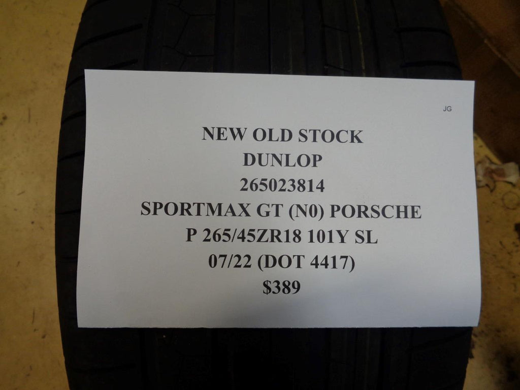1 NOS TIRE DUNLOP SPORTMAX GT *NO 265 45 18 101Y SL 265023814