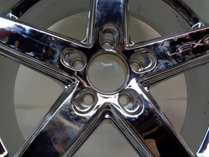 PAIR OF LEXANI R-FOUR FULL CHROME 20x8.5 5x115 ET15 WHEELS WR