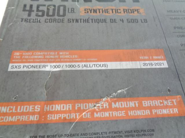 KOLPIN OUTDOORS QUICK MOUNT WINCH 4500 LB 26-100 FOR HONDA PIONEER 1000 NEW R16