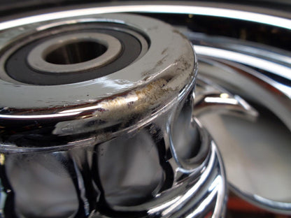 RC COMPONENTS CHROME SAVAGE 16" FRONT WHEEL w/ METZELER ME88 ULTRA MT90B16 72H