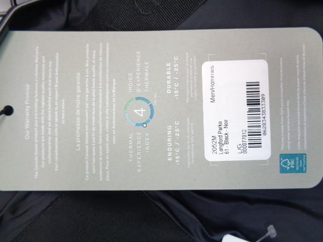 CANADA GOOSE MENS LANGFORD PARKA BLACK L/G 2052M NEW SR