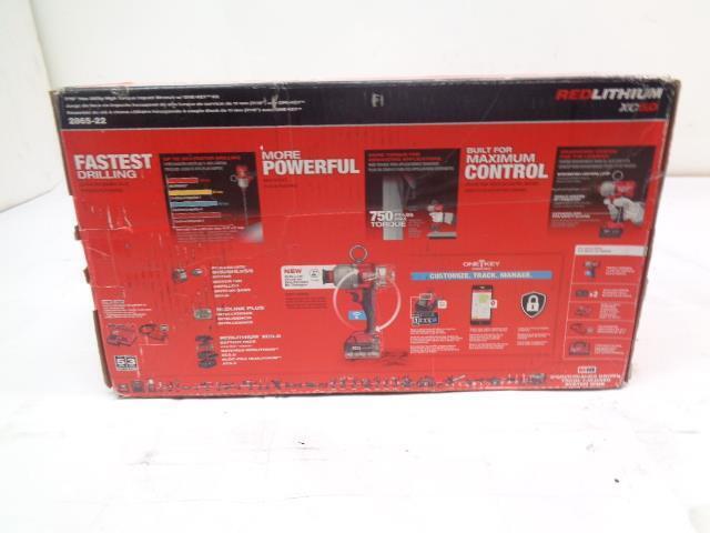 MILWAUKEE M18 FUEL ONE-KEY 18V HIGH-TORQUE IMPACT WRENCH KIT 2865-22 NEW BSR35