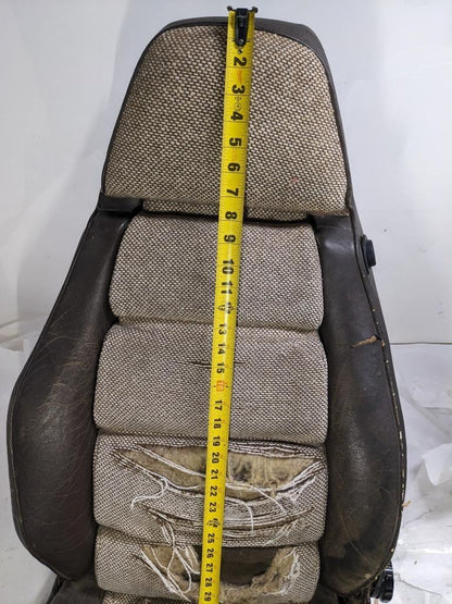 PORSCHE 1981 998 BROWN RECLINING MANUAL SEAT FOR PORSCHE (LEFT) USED B2
