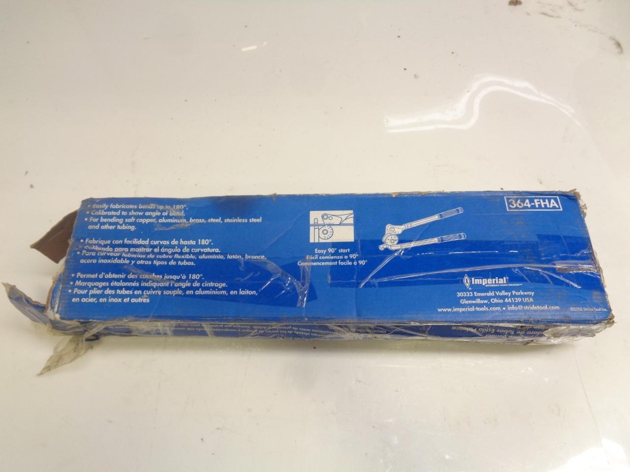 NEW IMPERIAL LEVER TYPE TUBE BENDER 364-FHA R22