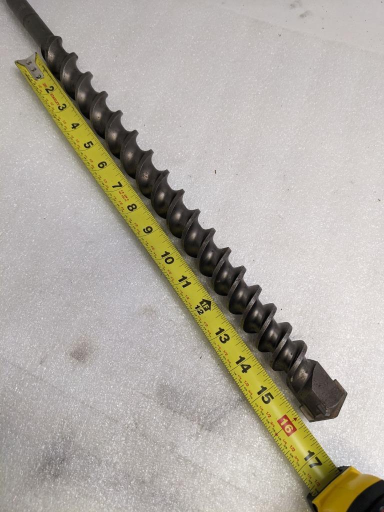UNBRANDED 1-1/4" X 23" SDS-MAX ROTARY HAMMER BIT CARBIDE 4-CUTTER TIP NEW D0