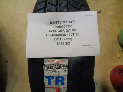 2 MASTERCRAFT AVENGER GT WL P 245 60 15 100T SL 90000005351 TIRES BQ2