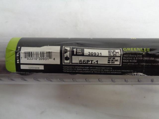 NEW GREENLEE 66PT-1 1" X 18" NAIL EATER II WOOD BORING BIT R22T1