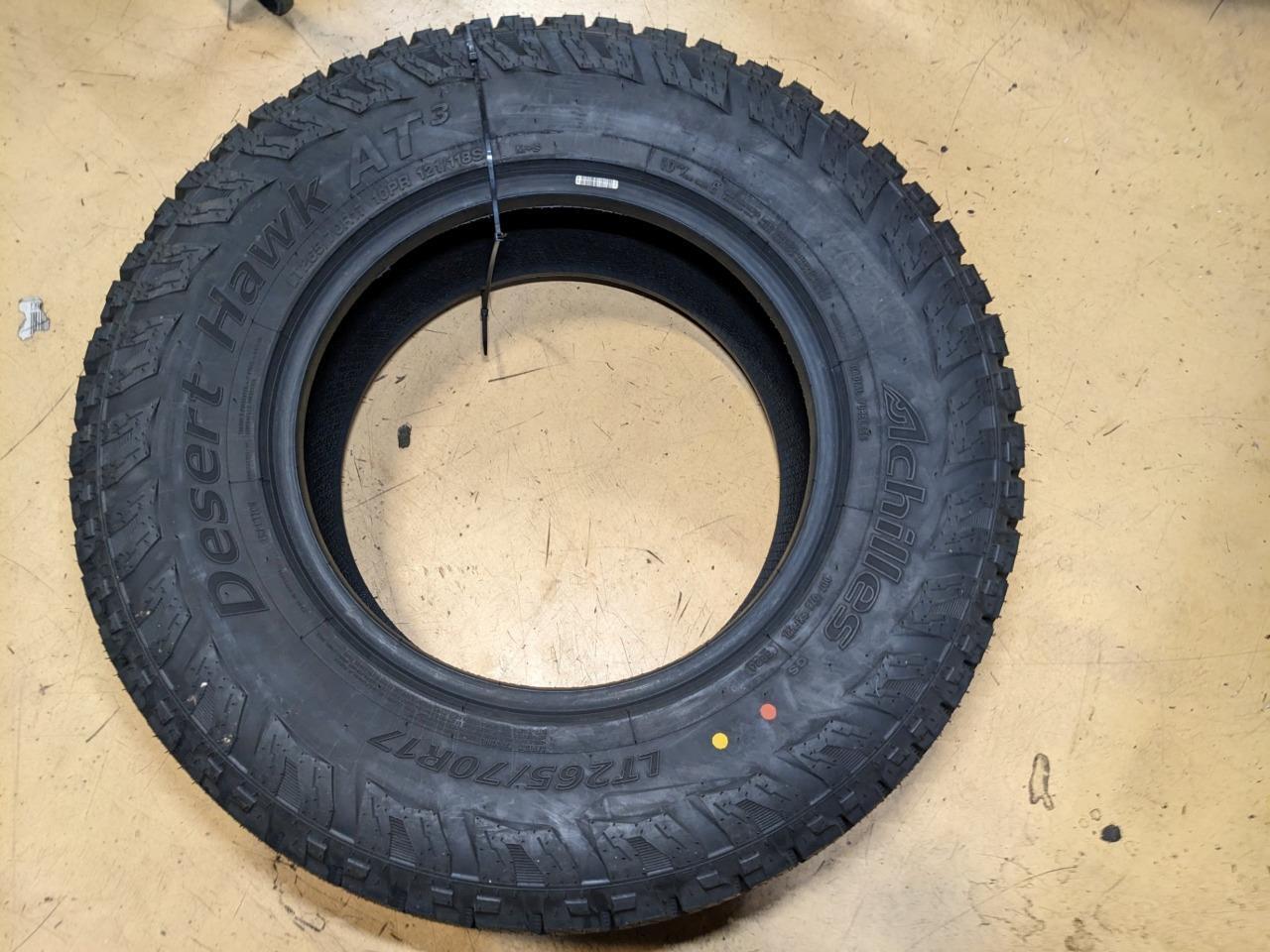ACHILLES DESERT HAWK AT3 LT 265 65 17 121/118S LRE 10PLY TIRE MA80082 CQ3