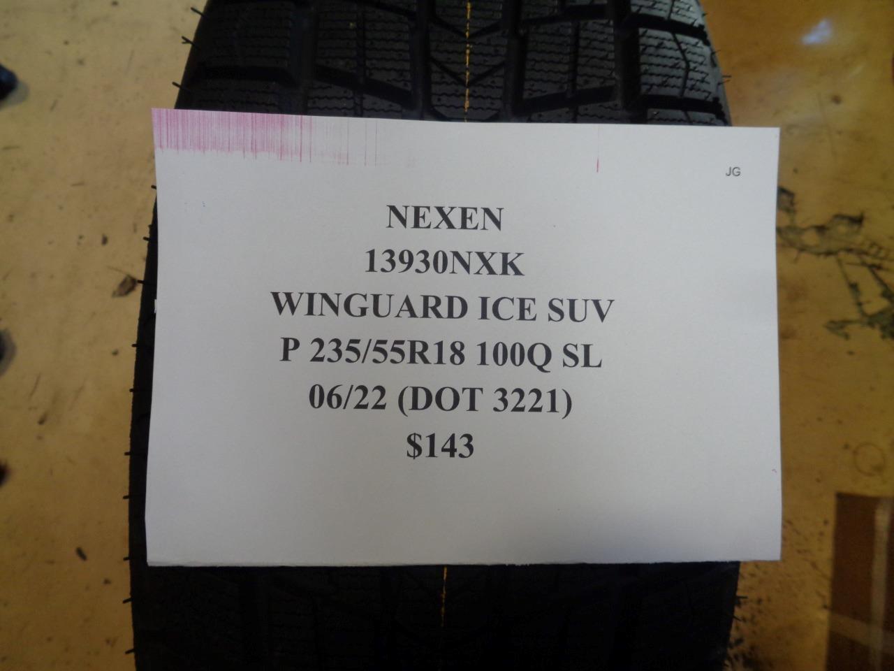 2 NEW TIRES NEXEN WINGUARD ICE SUV 235 55 18 100Q SL 13930NXK
