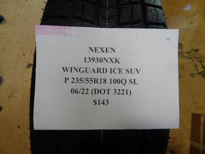 2 NEW TIRES NEXEN WINGUARD ICE SUV 235 55 18 100Q SL 13930NXK