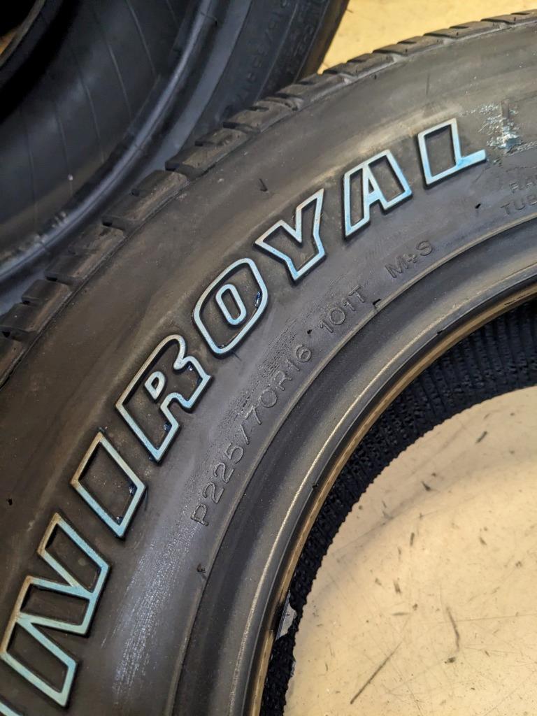 2 UNIROYAL LAREDO CROSS COUNTRY TOUR P 225 70 16 101T SL TIRES 83997 CQ3