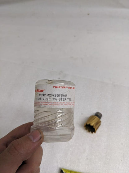 TRAK-STAR 15242 TWISTER RAIL BIT 1-5/16" X 7/8" TWISTER TIN RH NEW R22