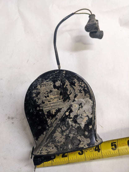 PORSCHE 84-91 944 LOW PITCH TONE ELECTRIC HORN SIREN MIXO TR129 #6 USED R21T2