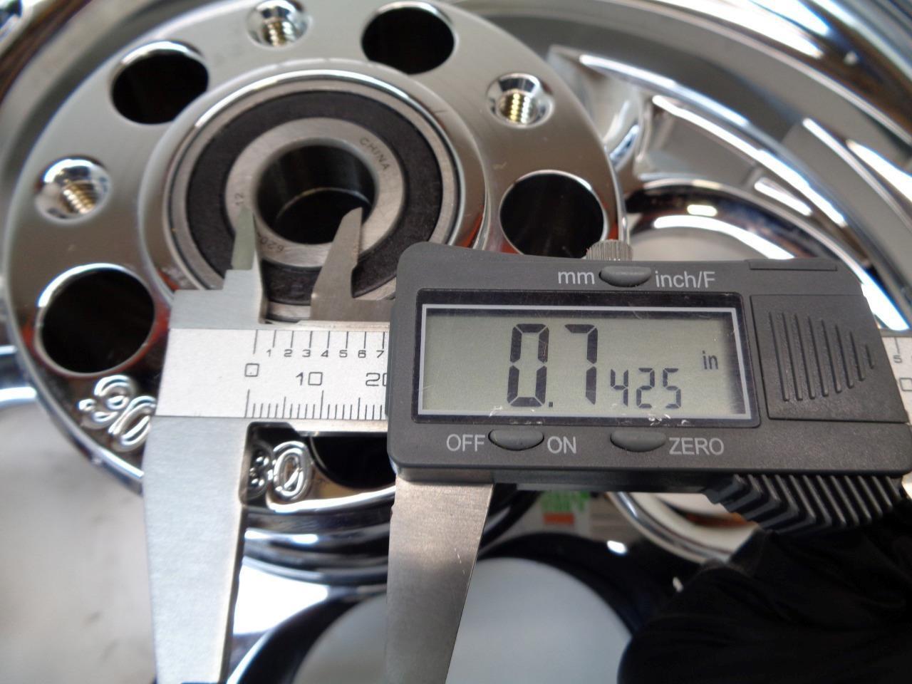 RC COMPONENTS CHROME SAVAGE 16" FRONT WHEEL w/ METZELER ME88 ULTRA MT90B16 72H