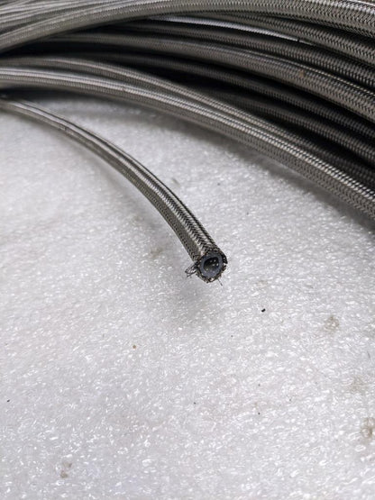 UNBRANDED BRAIDED METAL BRAKE HOSE 340' TEFLON LINED 3/16" ID 5/16" OD NEW R3T3