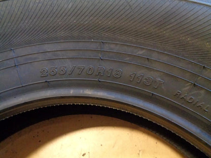 2 YOKOHAMA YK-HTX BSW P 255 70 18 113T SL ALL SEASON TIRES 05425 AQ4
