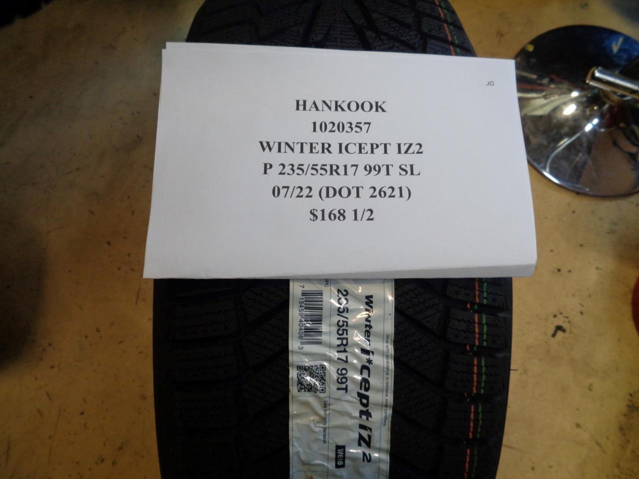 1 HANKOOK WINTER ICEPT IZ2 P 235 55 17 99T SL SNOW WINTER TIRE 1020357
