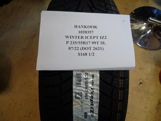 1 HANKOOK WINTER ICEPT IZ2 P 235 55 17 99T SL SNOW WINTER TIRE 1020357